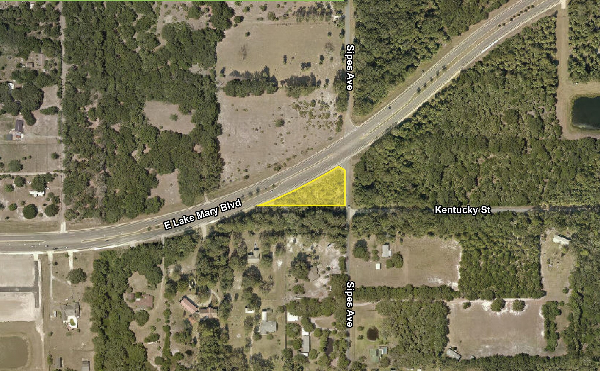 E Lake Mary Blvd & Sipes Ave, Sanford, FL à vendre Aérien- Image 1 de 2