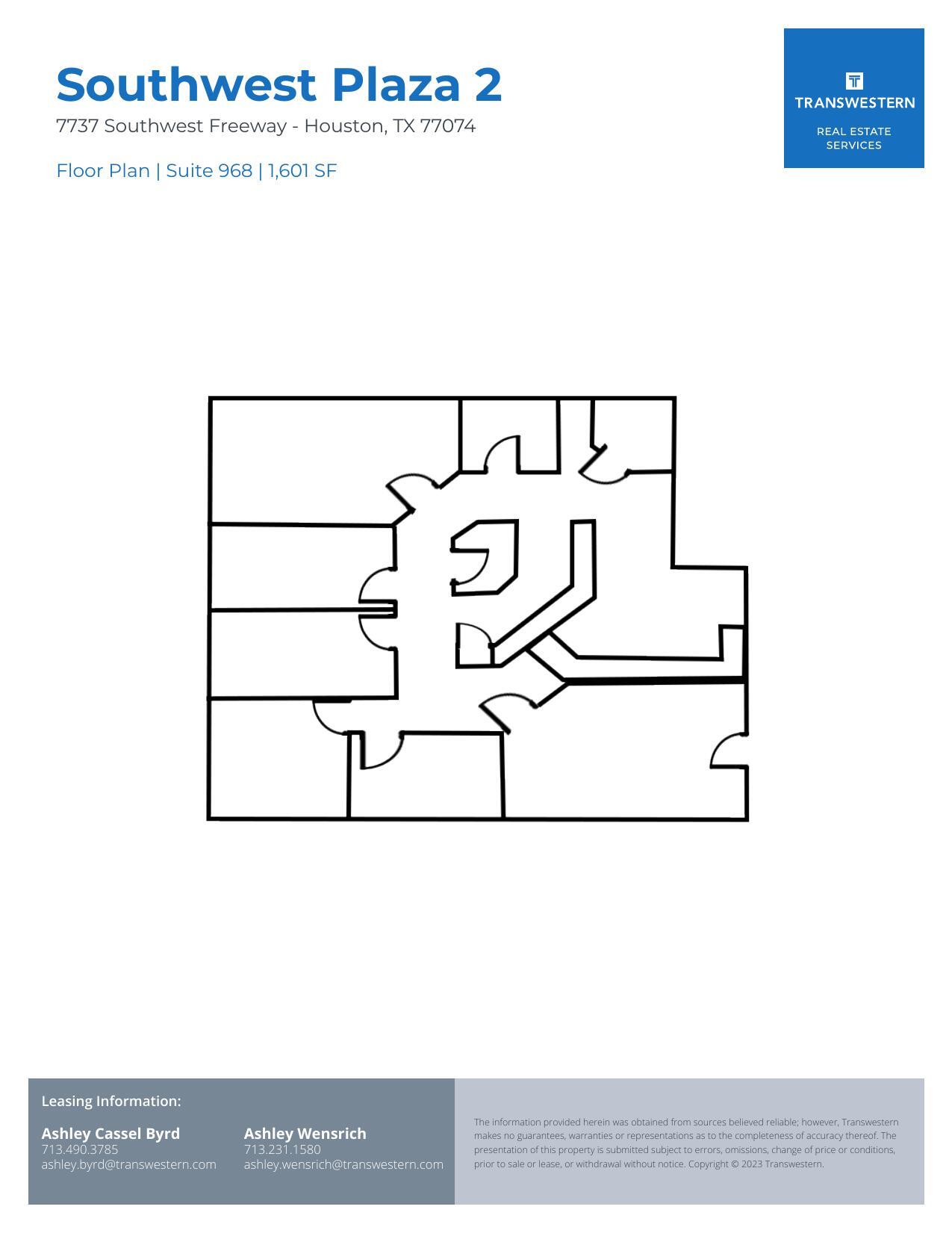 7737 Southwest Fwy, Houston, TX à louer Plan d’étage- Image 1 de 1