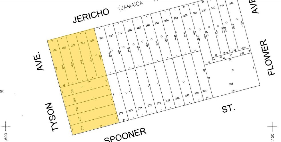 166-170 Jericho Tpke, Floral Park, NY à louer - Plan cadastral - Image 2 de 12