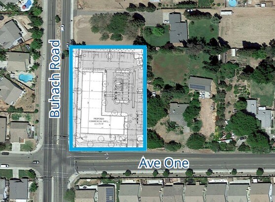 NEC Buhach Rd & Avenue One, Atwater, CA à louer Aérien- Image 1 de 2