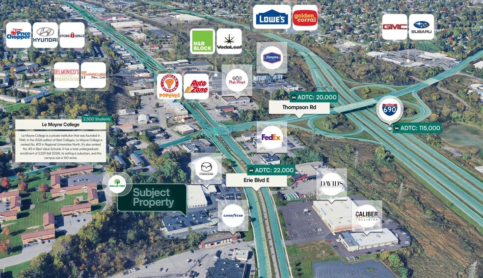 3130 Erie Blvd E, Syracuse, NY à vendre - Aérien - Image 2 de 3