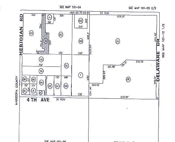 3061 W Apache Trl, Apache Junction, AZ for lease - Plat Map - Image 2 of 20