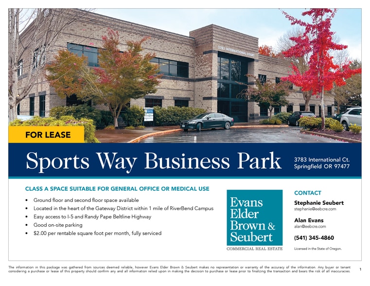 3783 International Ct, Springfield, OR for lease - Building Photo - Image 2 of 3