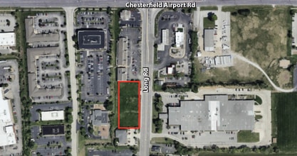 135 Long Rd, Chesterfield, MO - AERIAL map view