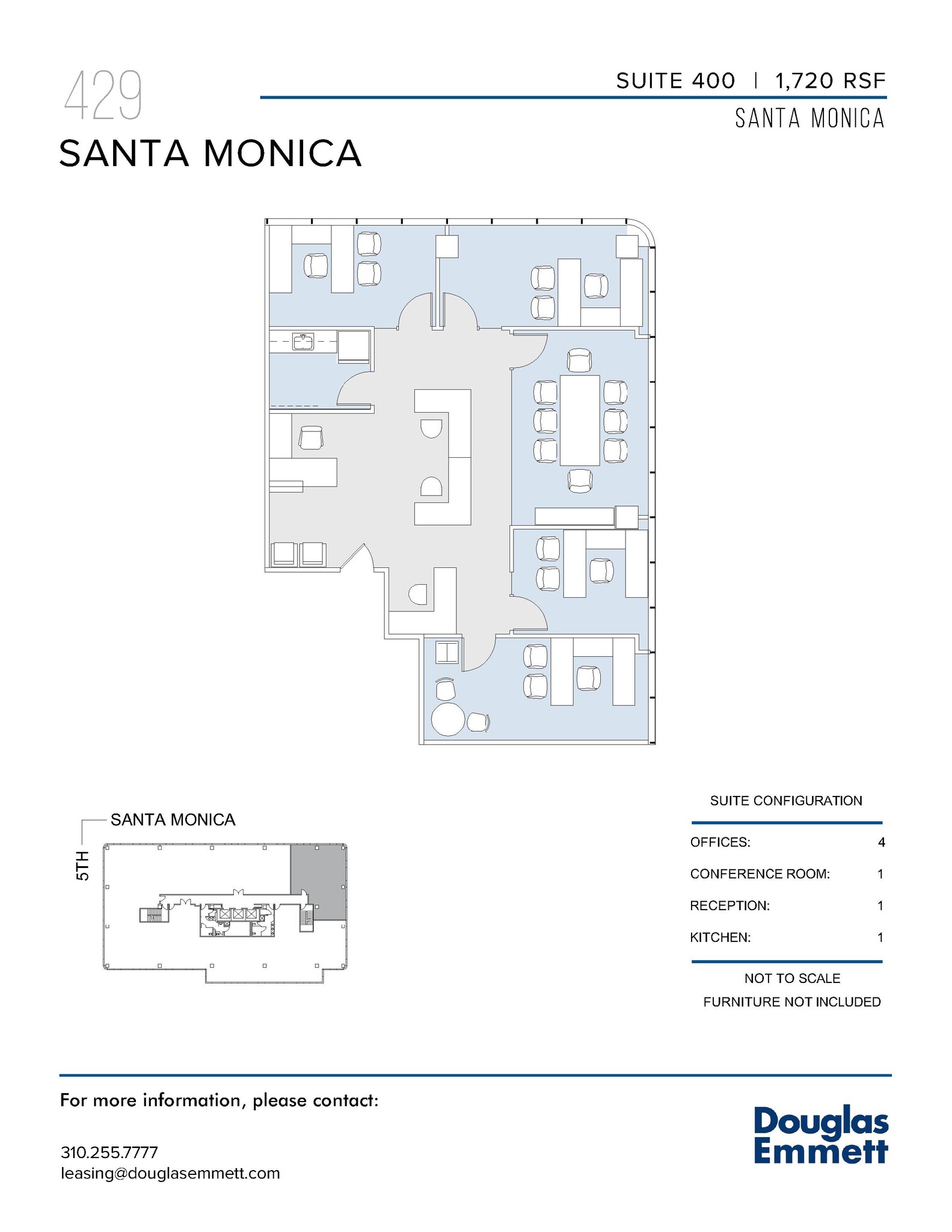 429 Santa Monica Blvd, Santa Monica, CA for lease Floor Plan- Image 1 of 1