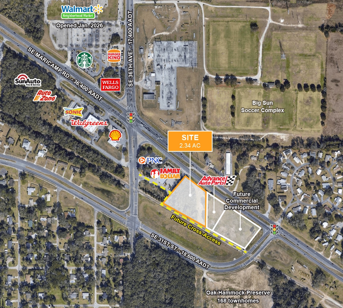 Southeast Maricamp Road, Ocala, FL for sale Aerial- Image 1 of 3