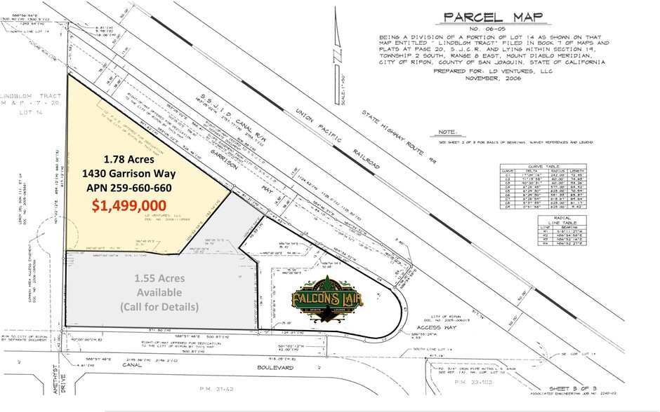 1430 Garrison Way, Ripon, CA à vendre - Plan de site - Image 2 de 4