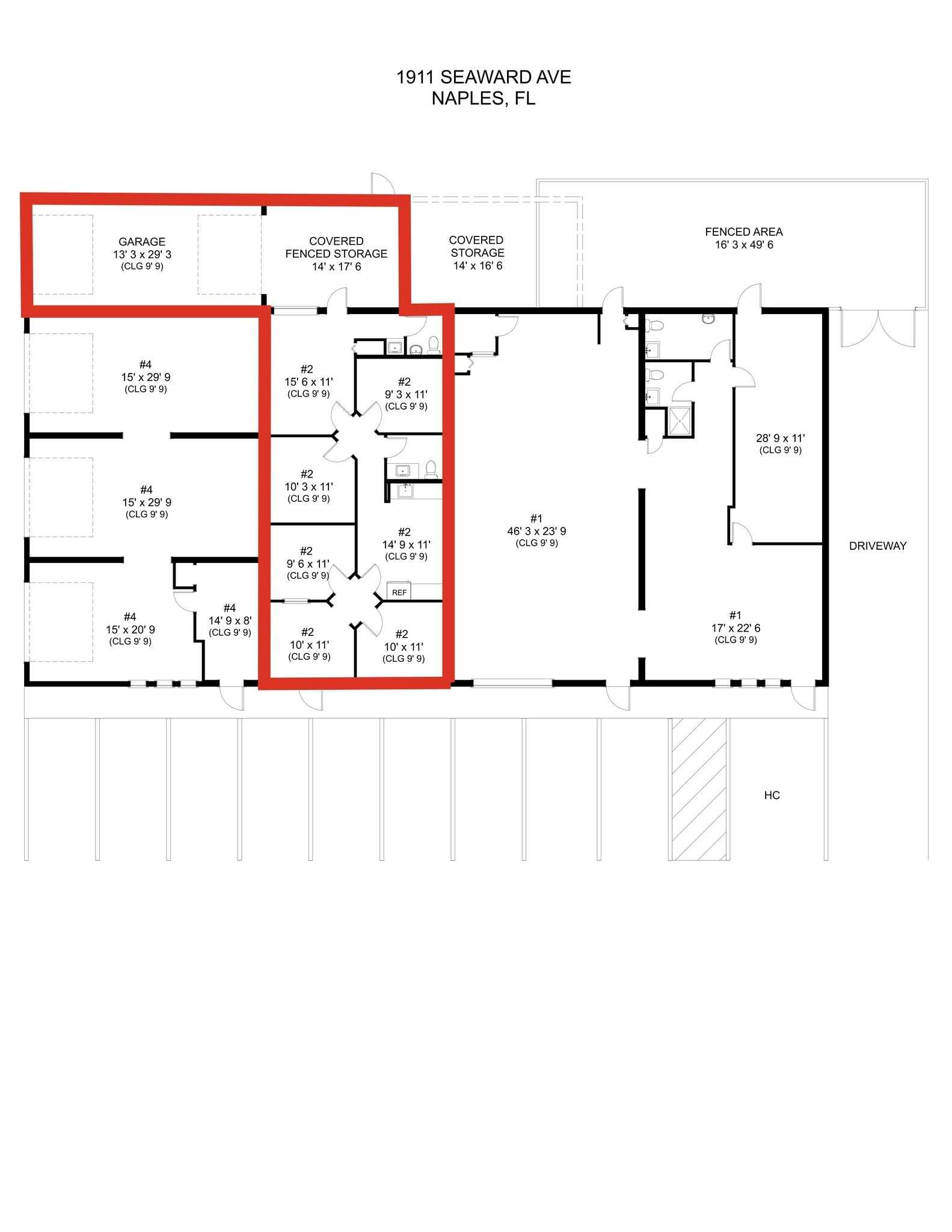 5701 Houchin St, Naples, FL for lease Site Plan- Image 1 of 1