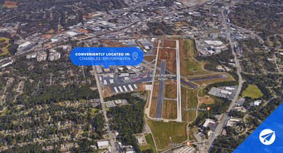 1954 Airport Rd, Chamblee, GA - aerial  map view