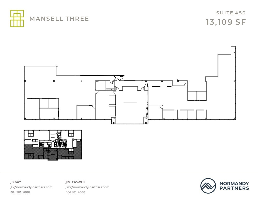 3600 Mansell Rd, Alpharetta, GA à louer Plan d  tage- Image 1 de 1