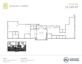 3600 Mansell Rd, Alpharetta, GA à louer Plan d  tage- Image 1 de 1