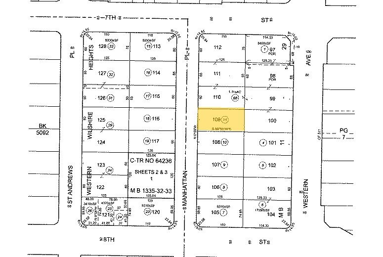 722 S Manhattan Pl, Los Angeles, CA à vendre - Plan cadastral - Image 2 de 28