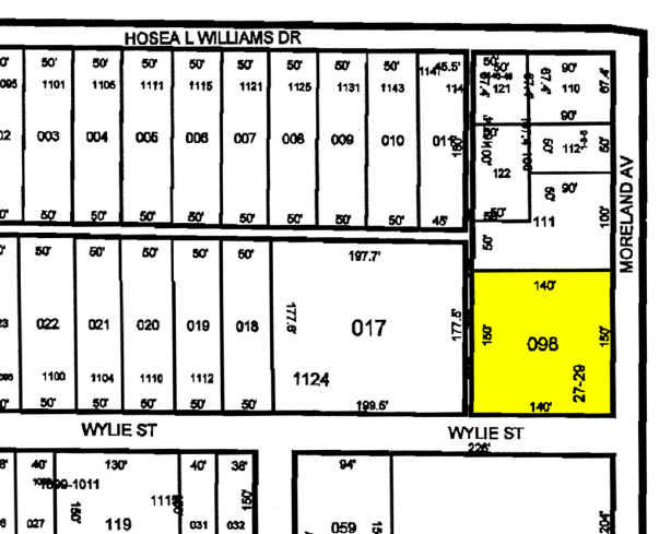 29 Moreland Ave SE, Atlanta, GA à louer - Plan cadastral - Image 2 de 2