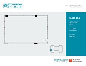 7901 Stoneridge Dr, Pleasanton, CA for lease Floor Plan- Image 1 of 1