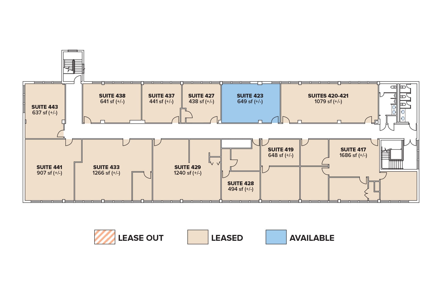 471 S Oxford Valley Rd, Fairless Hills, PA à louer Plan d’étage- Image 1 de 1