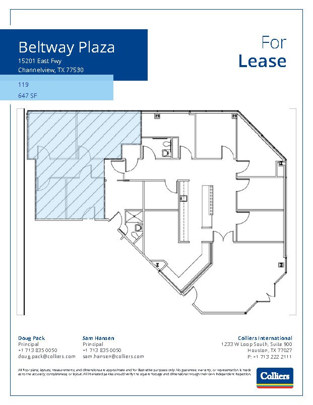 15201 East Fwy, Channelview, TX à louer Plan d’étage- Image 1 de 1