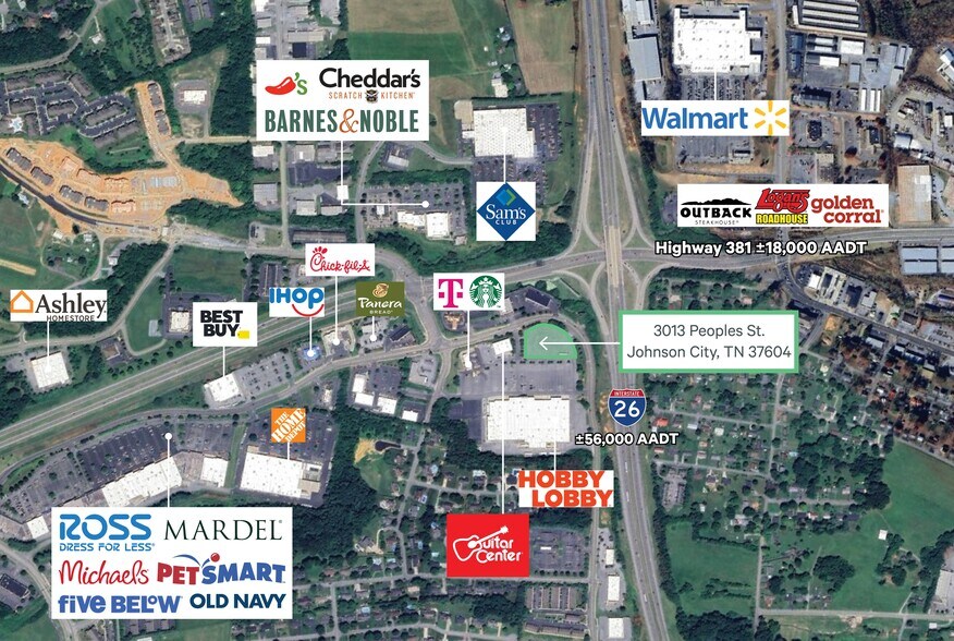 3013 Peoples St, Johnson City, TN à louer - Photo du bâtiment - Image 2 de 2