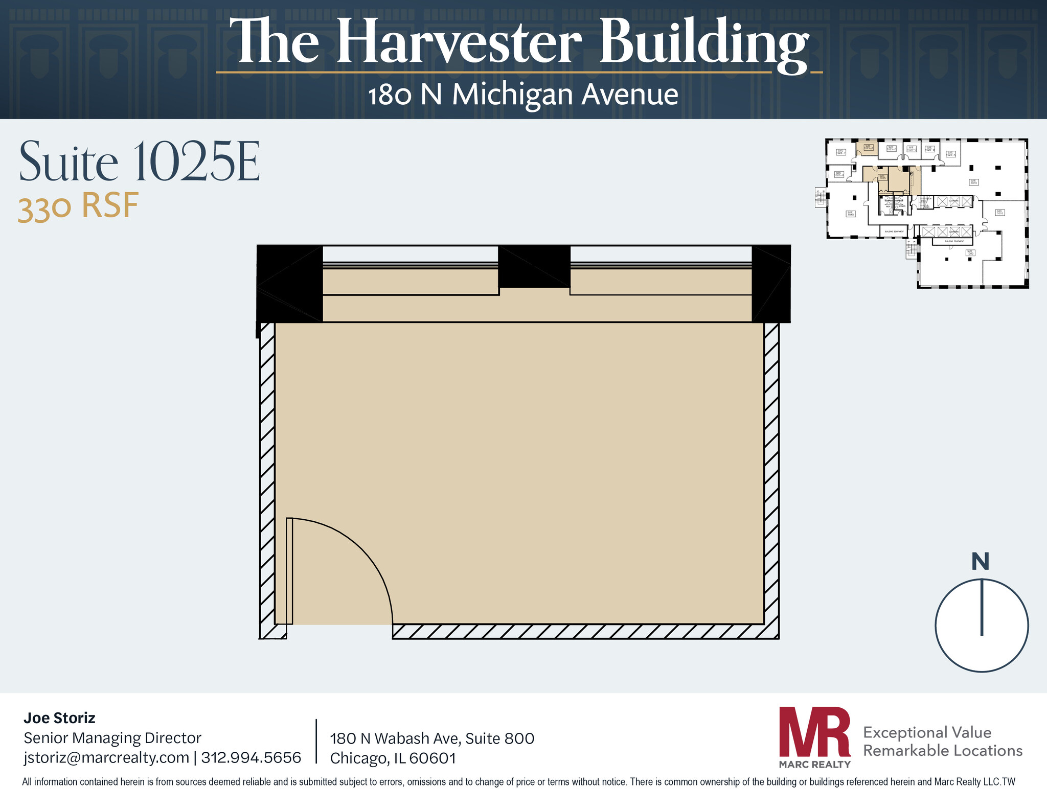 180 N Michigan Ave, Chicago, IL à louer Plan d’étage- Image 1 de 6