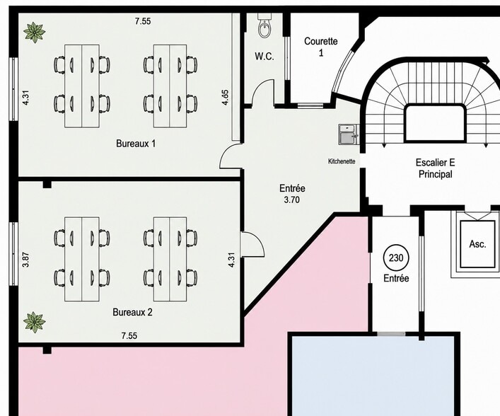 94 Rue Saint-Lazare, Paris à louer - Plan d’étage - Image 3 de 10
