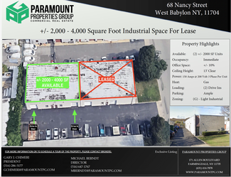 More details for 68 Nancy St, West Babylon, NY - Industrial for Lease