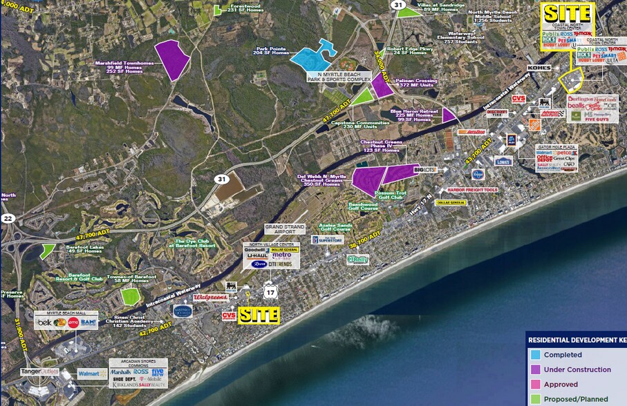 1536 Highway 17 N, North Myrtle Beach, SC à louer - Aérien - Image 2 de 3