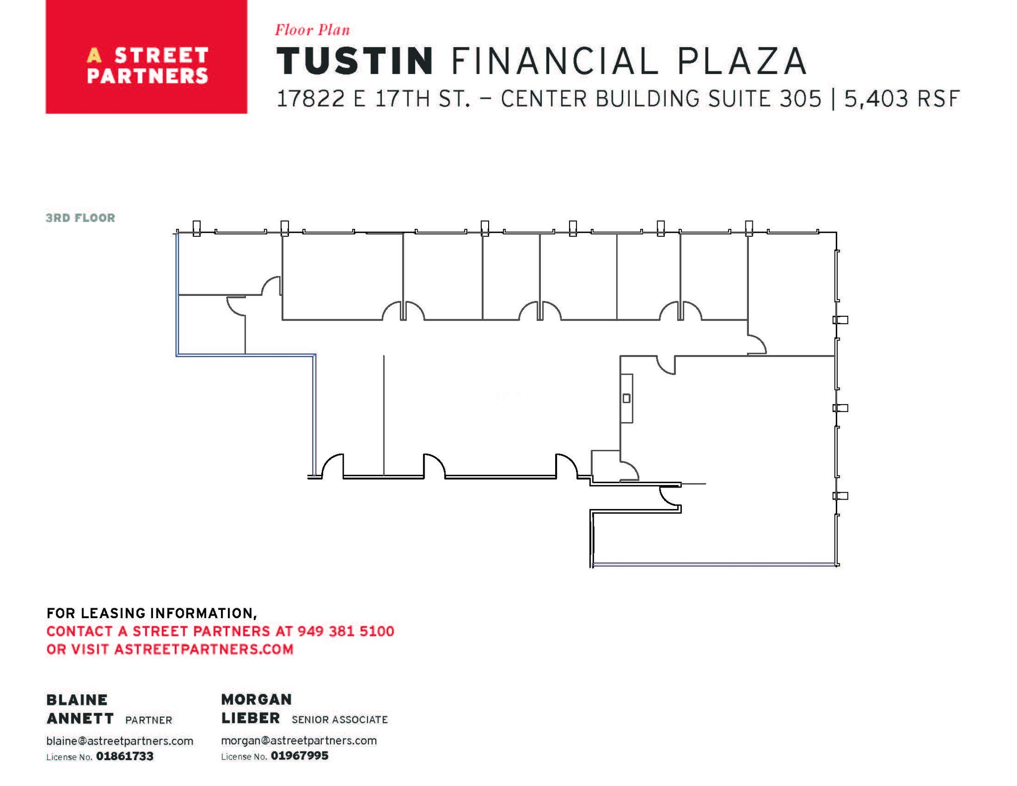 17852 E 17th St, Tustin, CA à louer Plan d’étage- Image 1 de 1