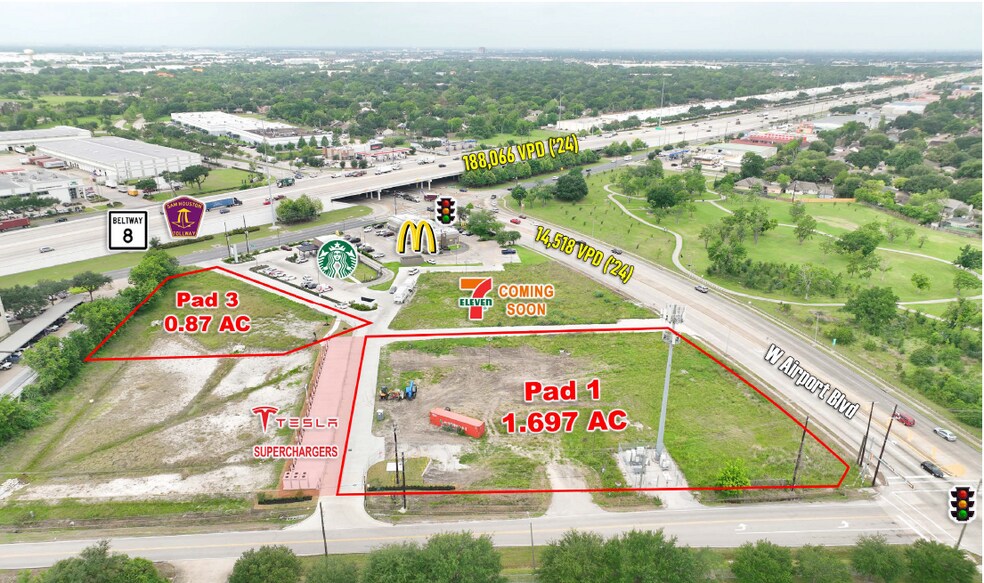 Beltway 8 & West Airport Blvd, Houston, TX à vendre - Photo du bâtiment - Image 2 de 3