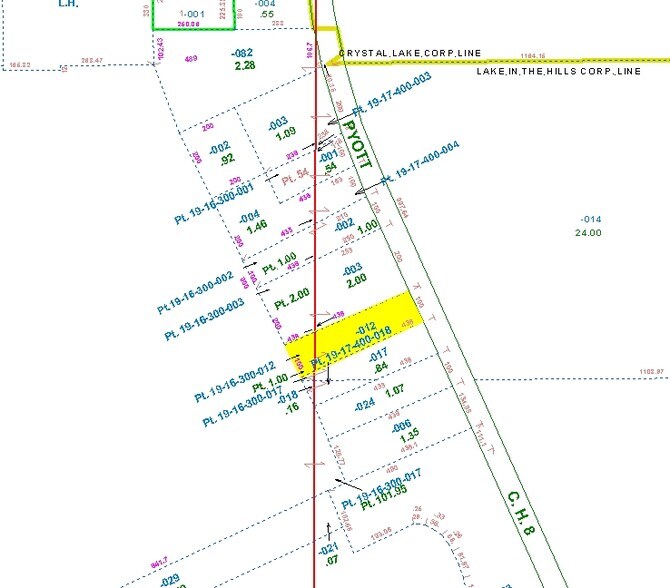 8709 Pyott Rd, Lake In The Hills, IL à louer - Plan cadastral - Image 2 de 15