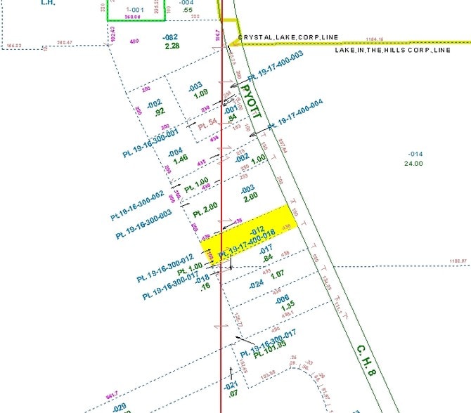 8709 Pyott Rd, Lake In The Hills, IL for lease - Plat Map - Image 2 of 15