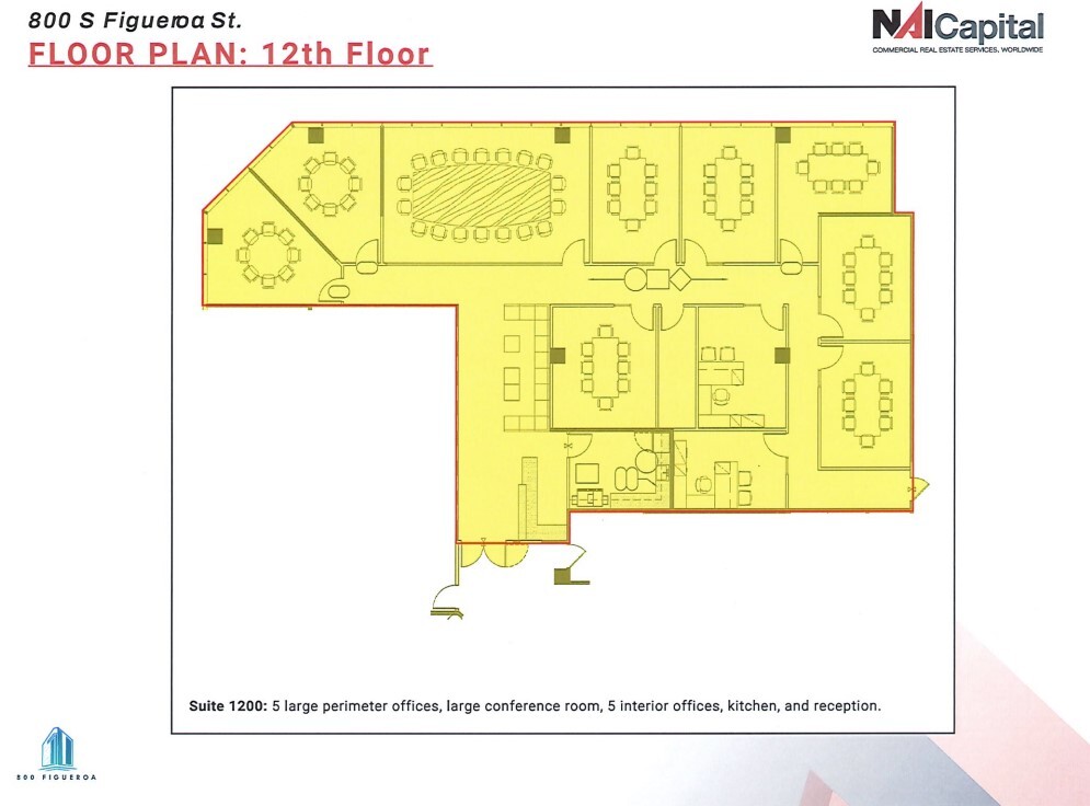 800 S Figueroa St, Los Angeles, CA à louer Plan d  tage- Image 1 de 1