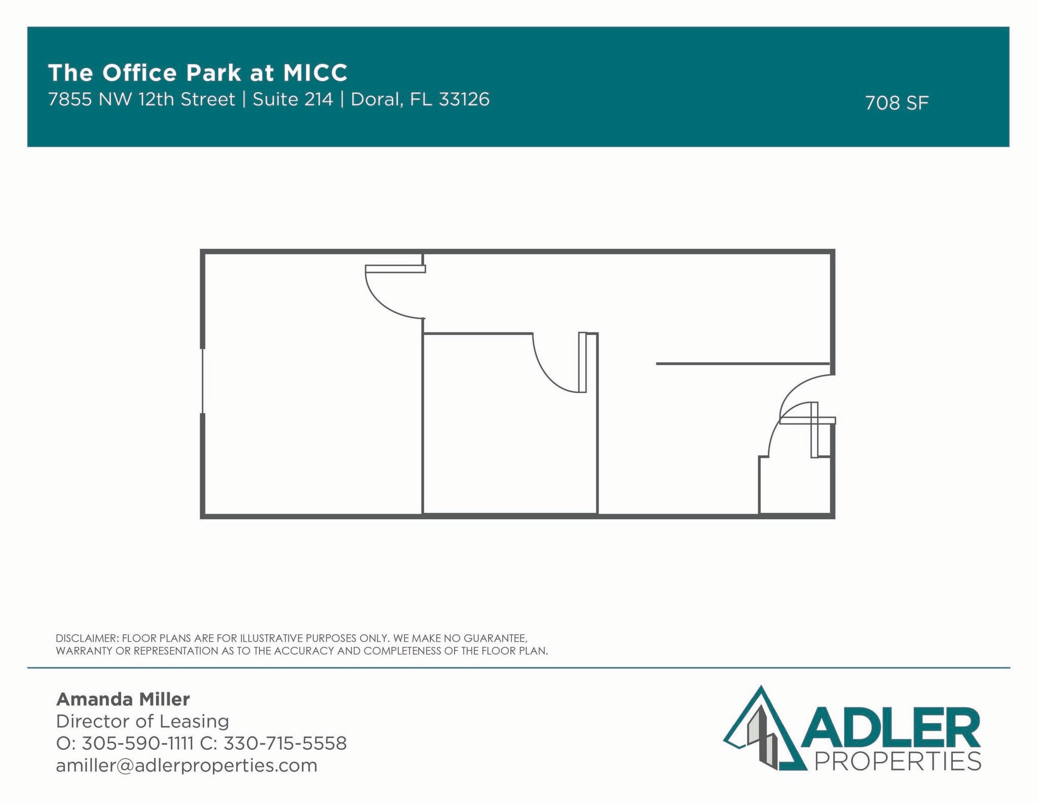 1200 NW 78th Ave, Doral, FL à louer Plan d’étage- Image 1 de 1