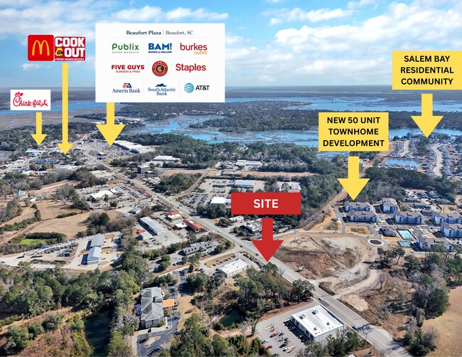 Plus de détails pour 142 Robert Smalls Pky, Beaufort, SC - Terrain à vendre