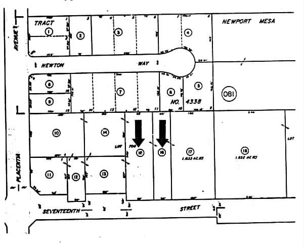 760 W 17th St, Costa Mesa, CA for lease - Plat Map - Image 3 of 4