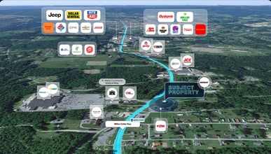 1107 Million Dollar Hwy, Saint Marys, PA - AERIAL  map view