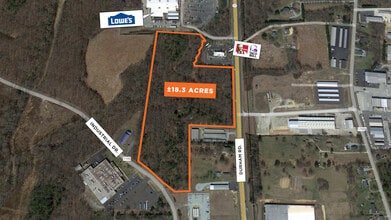 Durham Rd, Roxboro, NC - Aerial map view