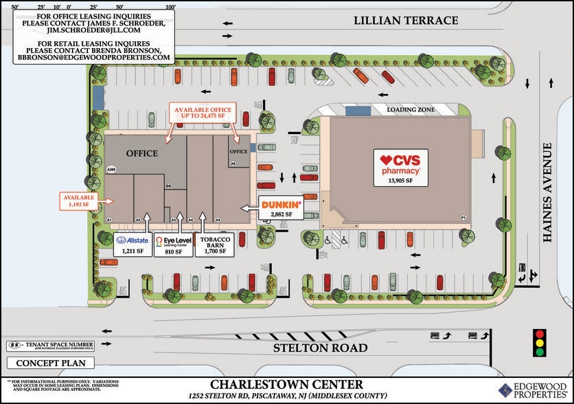 1252-1264 Stelton Rd, Piscataway, NJ à louer - Plan de site - Image 2 de 4