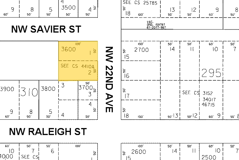 2200 NW Savier St, Portland, OR for lease - Plat Map - Image 3 of 21