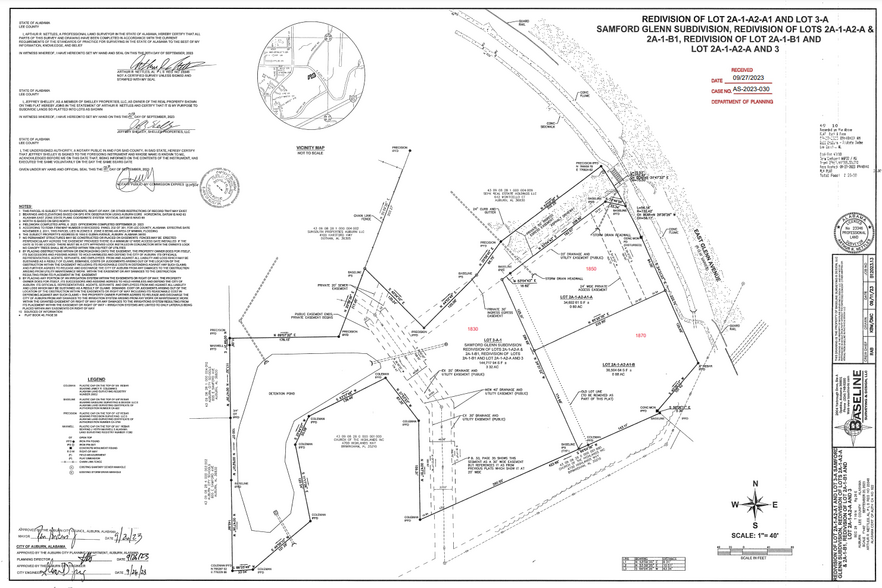 1830 E Glenn Ave, Auburn, AL à vendre - Plan cadastral - Image 3 de 4