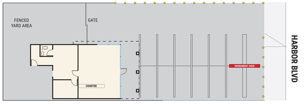 2673 Harbor Blvd, Costa Mesa, CA à louer - Plan de site - Image 3 de 6