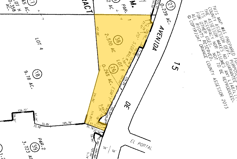 30461 Avenida De Las Flores, Rancho Santa Margarita, CA for lease - Plat Map - Image 2 of 16