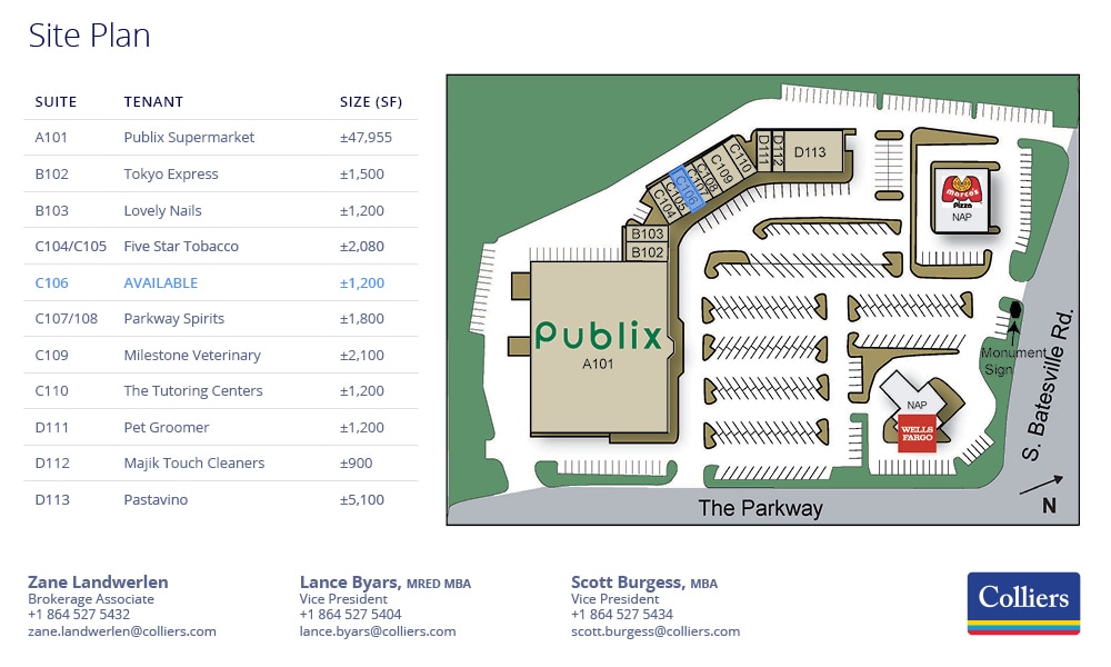 411-441 The Parkway, Greer, SC for lease Interior Photo- Image 1 of 1