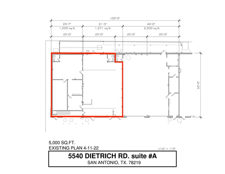 5540 Dietrich Rd, San Antonio, TX à louer - Plan d’étage - Image 3 de 15
