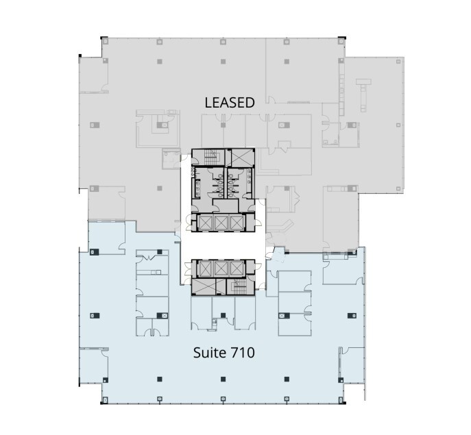 1400 Crystal Dr, Arlington, VA à louer Plan d’étage- Image 1 de 1