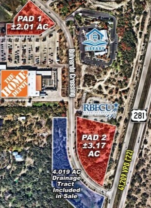 120 Bulverde Crossing Rd, Bulverde, TX à vendre - Aérien - Image 1 de 3