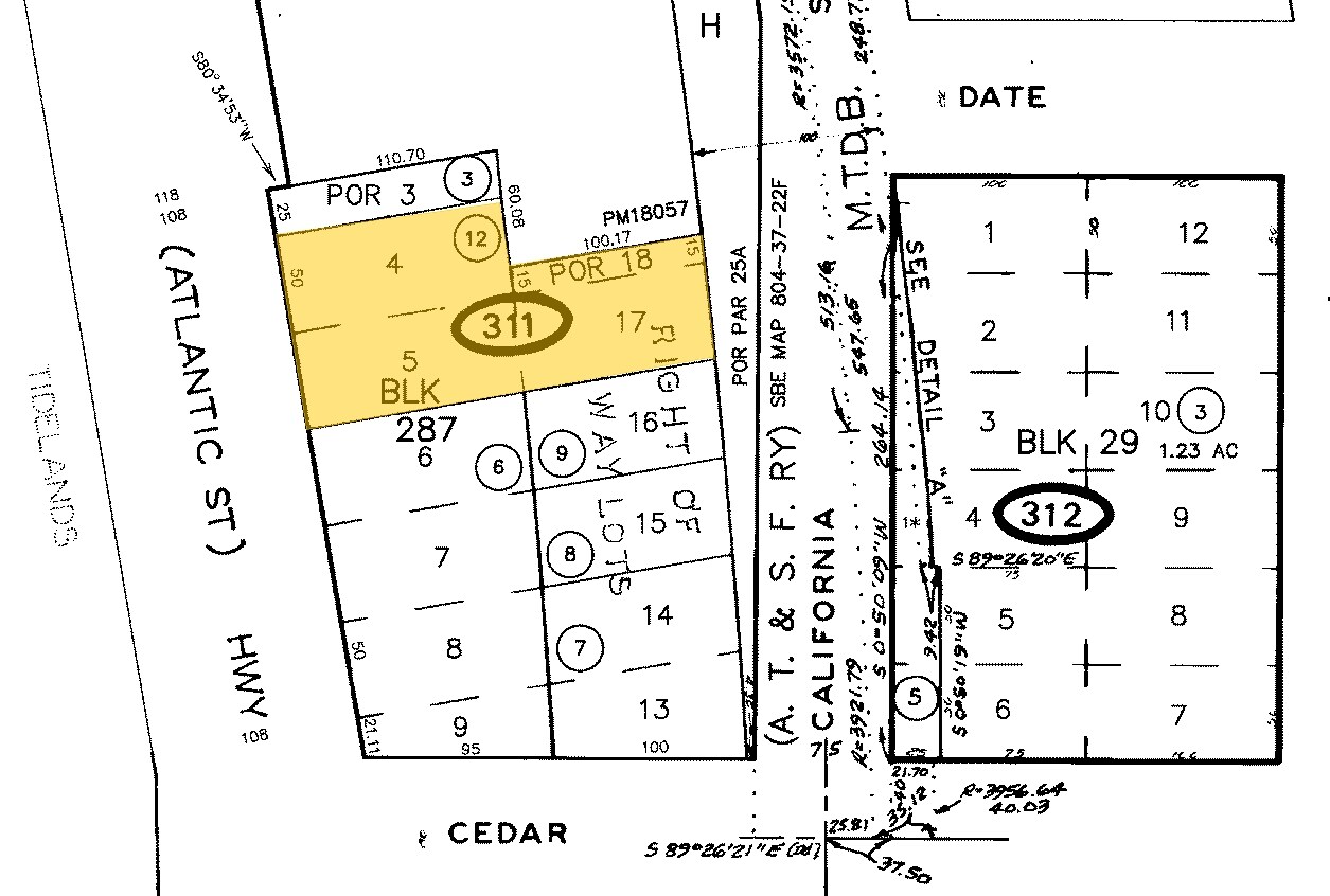 1655 Pacific Hwy, San Diego, CA à vendre Plan cadastral- Image 1 de 1