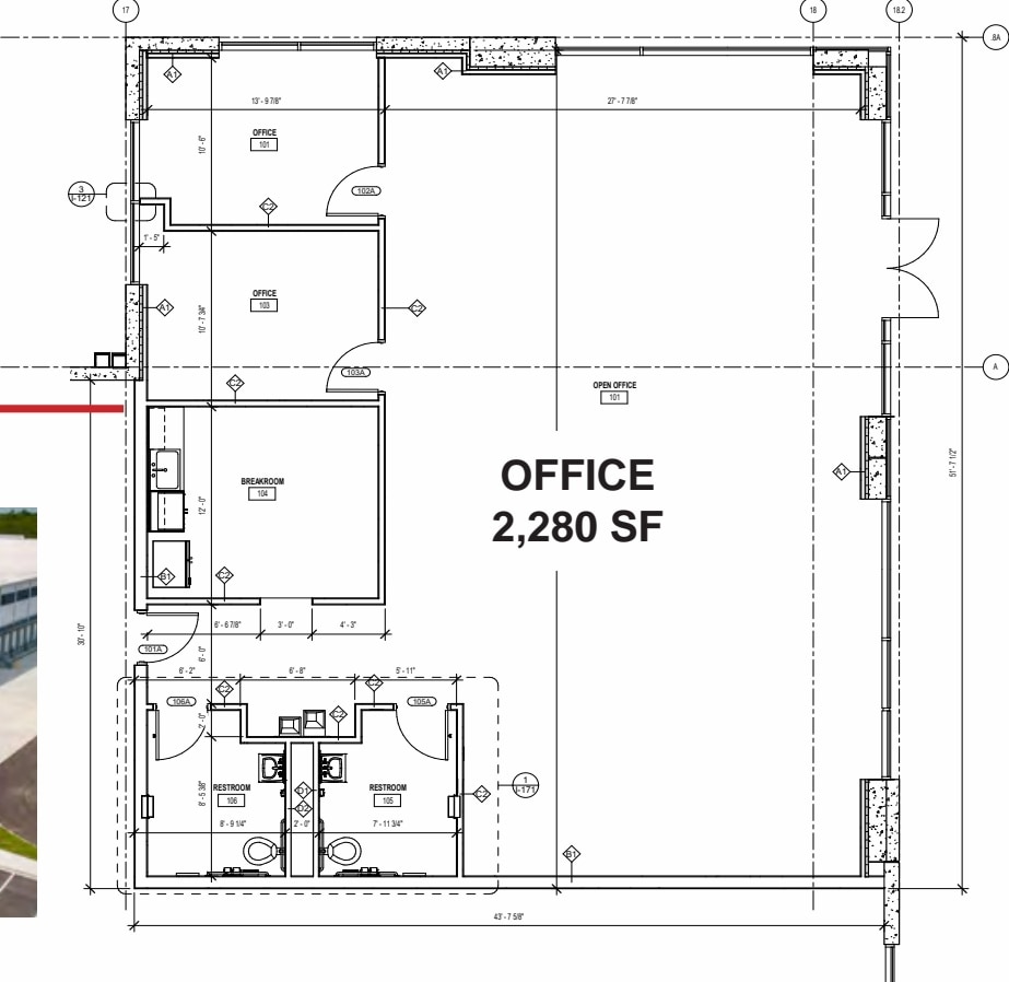 8660 Transport Dr, Orlando, FL à louer Plan d’étage- Image 1 de 2