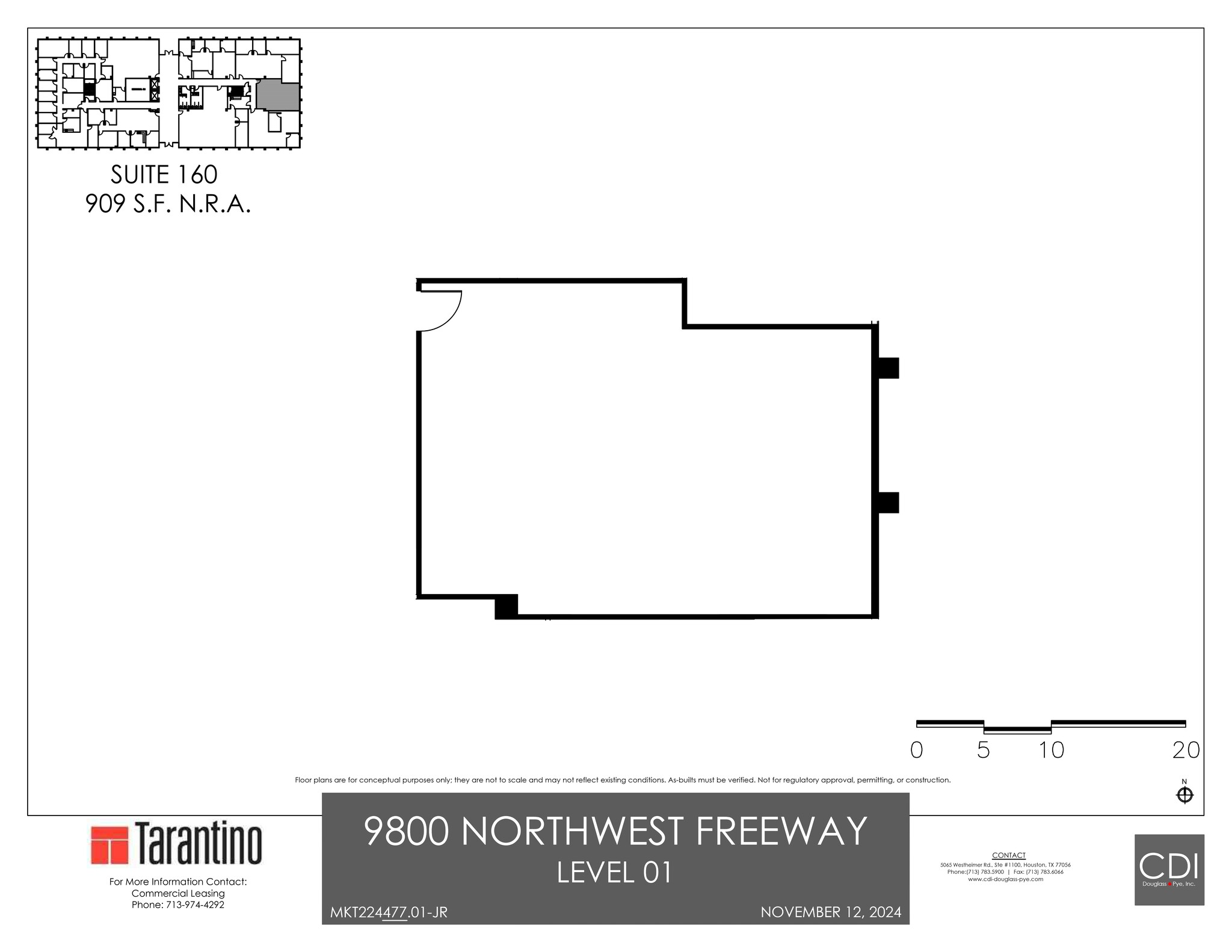 9800 Northwest Fwy, Houston, TX à louer Plan de site- Image 1 de 1