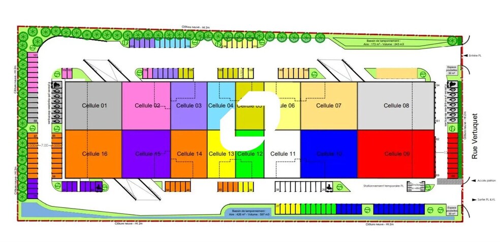 19 Rue Du Vertuquet, Neuville-en-Ferrain à louer - Plan de site - Image 3 de 5