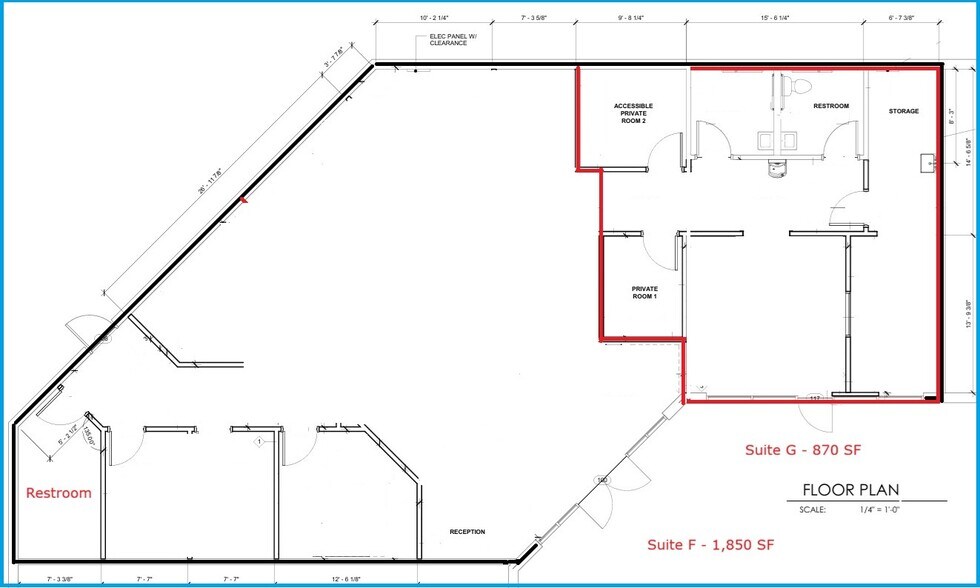 3039 South Blvd, Charlotte, NC à louer - Plan d’étage type - Image 3 de 5