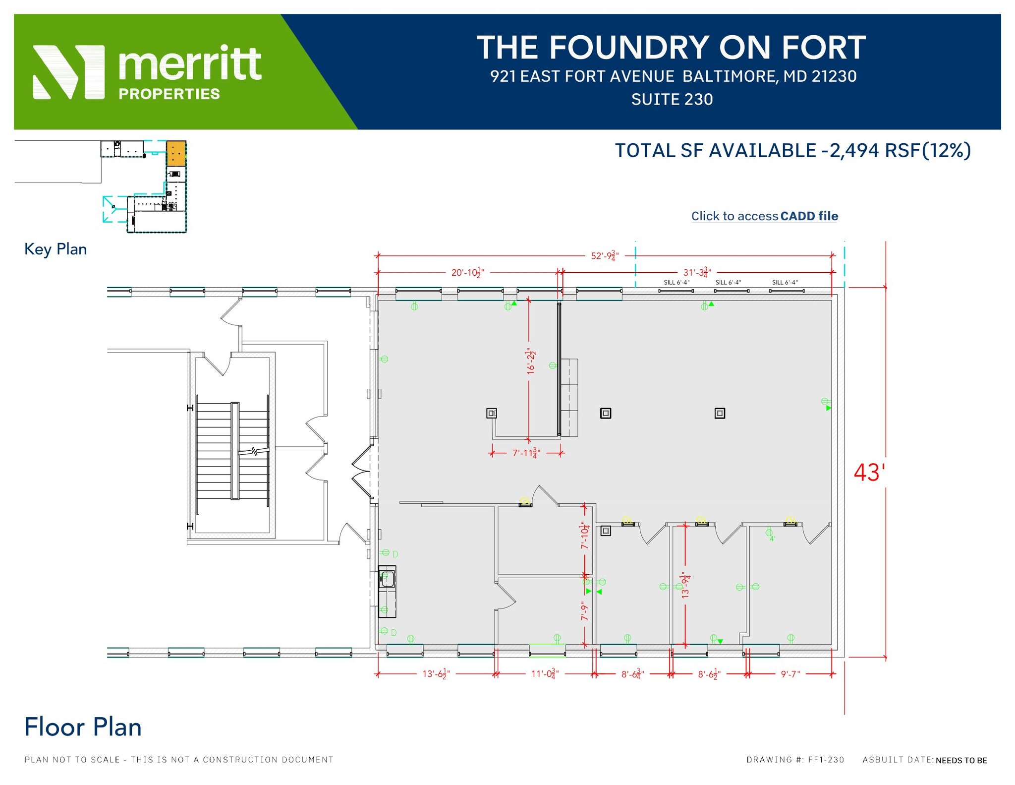 921 E Fort Ave, Baltimore, MD for lease Floor Plan- Image 1 of 1